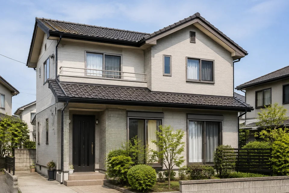 屋根・外壁・窓が見える戸建て住宅の外観（イメージ）