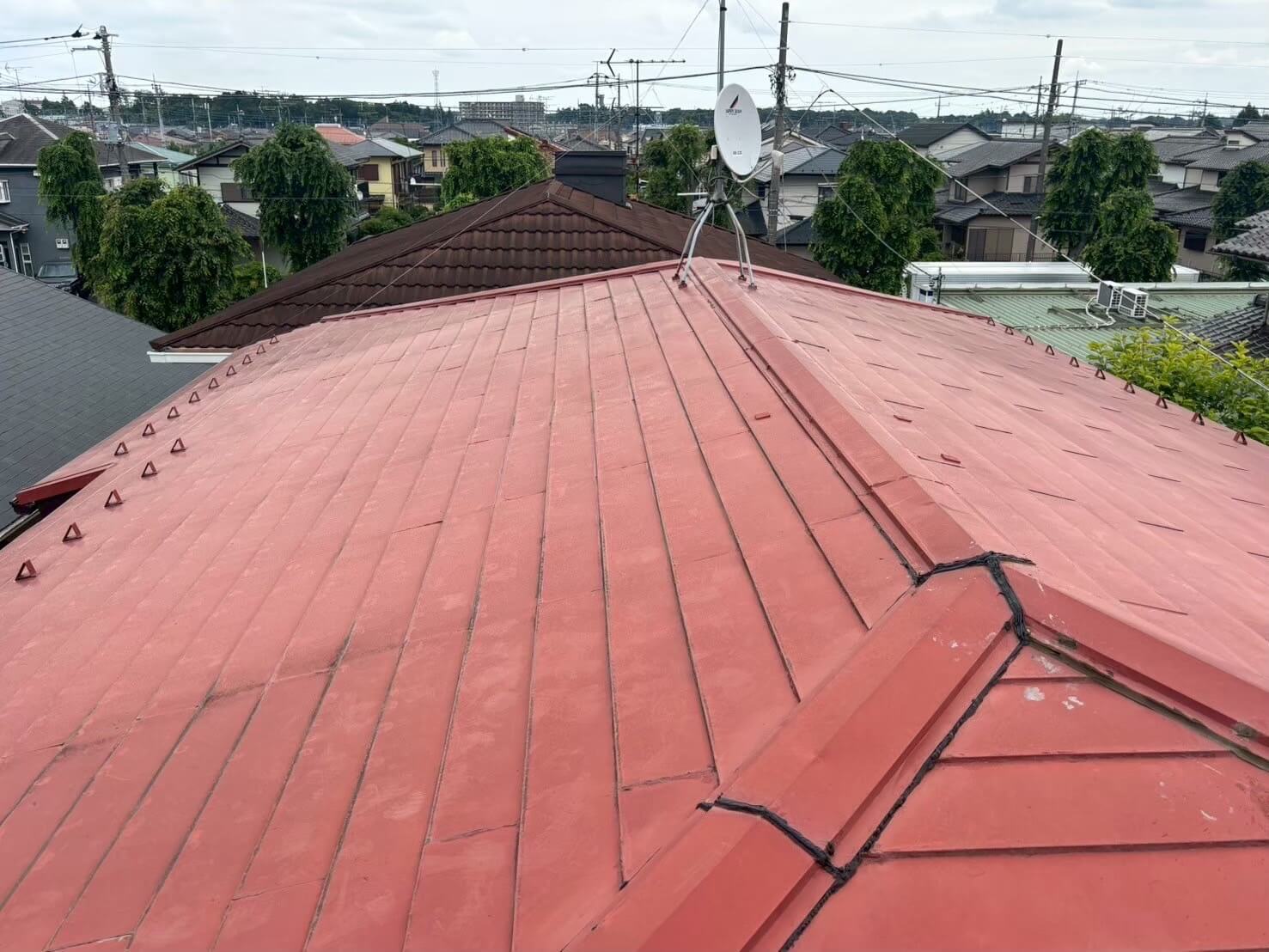 雨漏り補修・屋根改修の施工前（事例2）