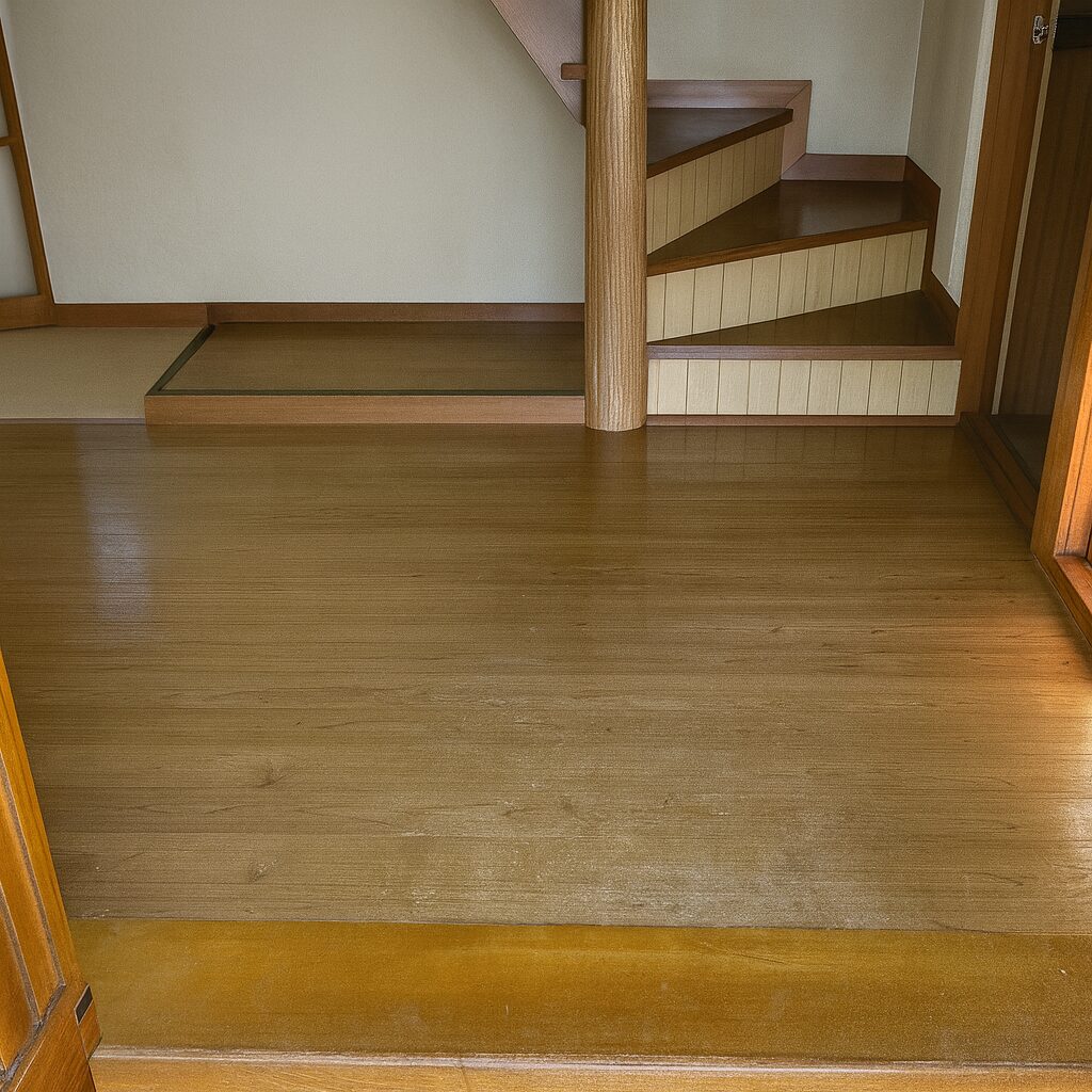リフォーム前のぶかぶかする床