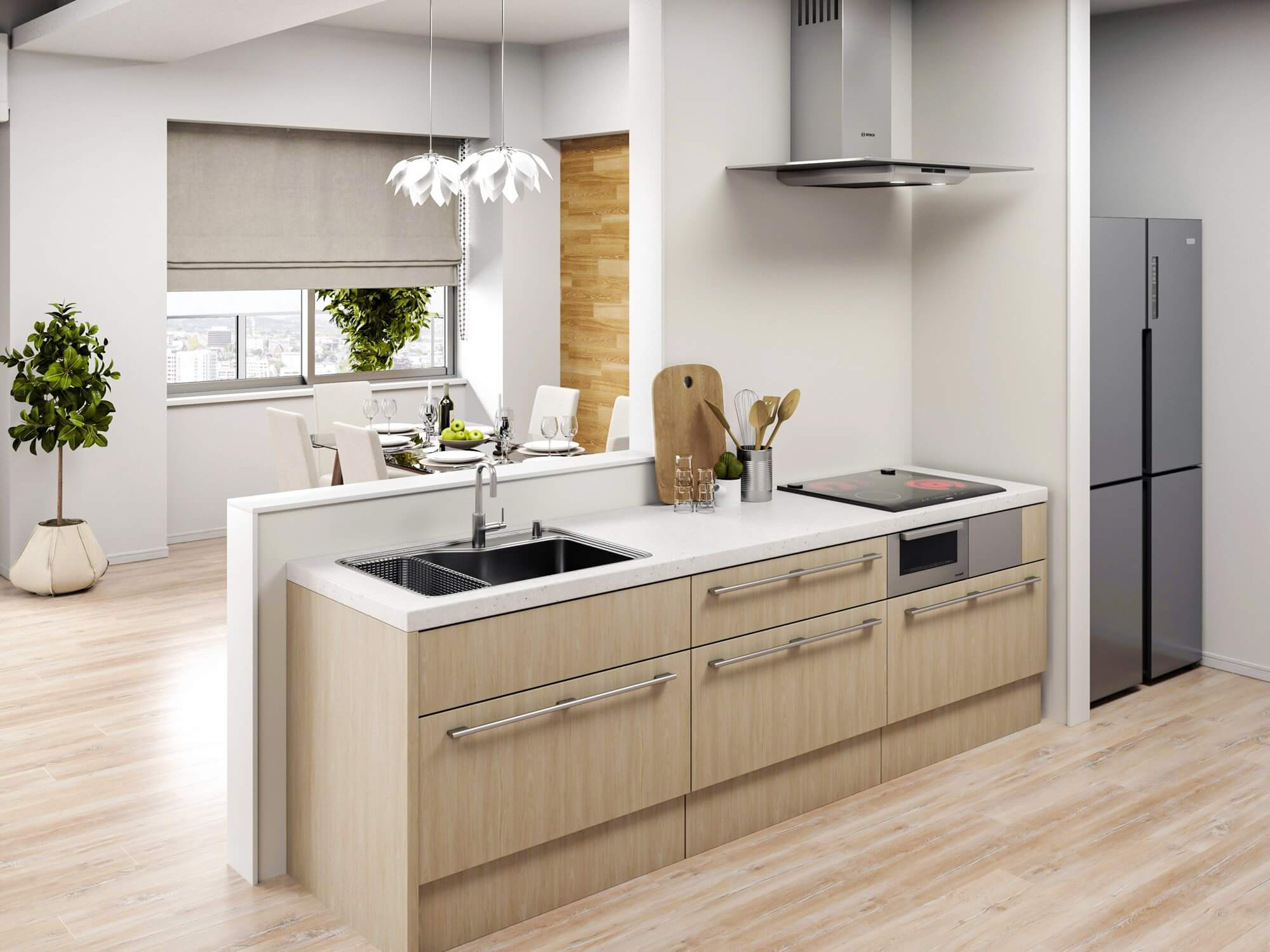 ナチュラルモダンなキッチン