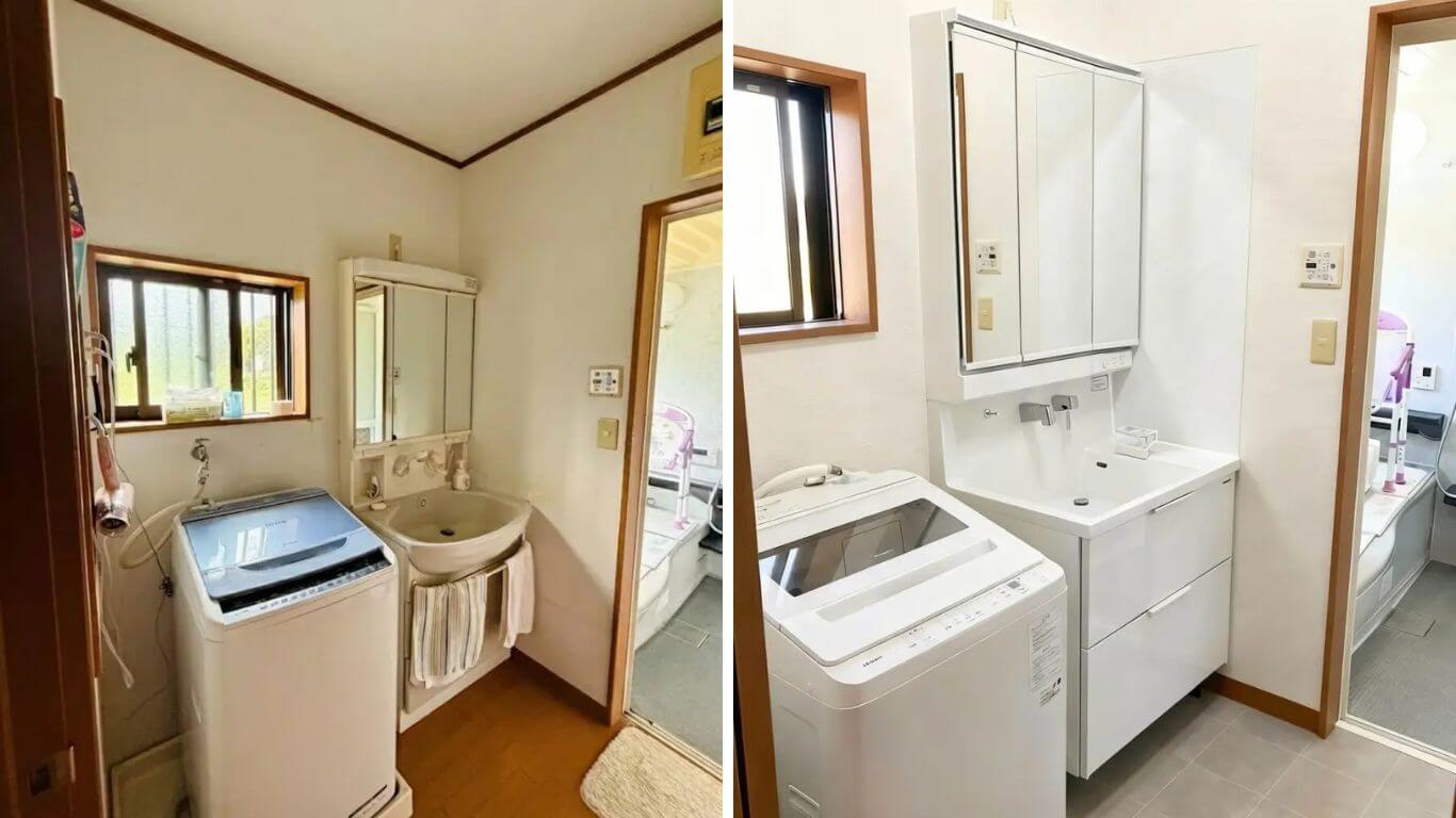 洗面脱衣室リフォーム（タカラスタンダード ファミーユ）